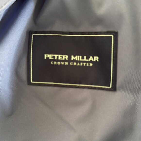 NWT!! Peter Millar Crown Crafted Cambridge Gale Gray/Blue Pearl Two-Way Zip Vest - Picture 12 of 12